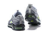 Nike Air Max 97 Carbon Grey Fludredsent Green Shoes !!! CYBER MONDAY SALE !!!