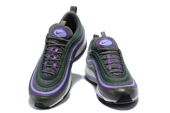 Nike Air Max 97 Carbon Grey Dk Purple T Purple  Shoes !!! CYBER MONDAY SALE !!!