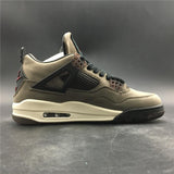 Nike Air Jordan 4 Retro Travis Scott Dark Mocha Sail Cool Grey Vred Men Shoes !!! CYBER MONDAY SALE !!!