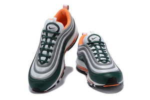 Nike Air Max 97 Green Grey Orange Shoes !!! CYBER MONDAY SALE !!!