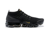 Nike Air Vapormax Flyknit 2 Black Gold Shoes Sneakers Men !!! CYBER MONDAY SALE !!!