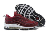Nike Air Max 97 Wine Red White Shoes !!! CYBER MONDAY SALE !!!