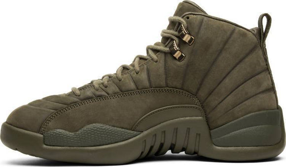 PSNY x Air Jordan 12 Retro 'Milan' Olive Shoes Basketball Men !!! CYBER MONDAY SALE !!!