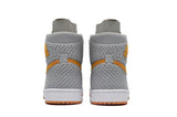 Nike Air Jordan 1 High Retro Flyknit Grey Orange Shoes Basketball Men !!! CYBER MONDAY SALE !!!