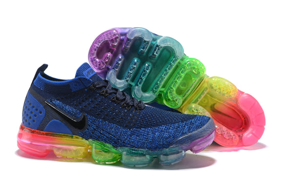 Nike Air Vapormax Flyknit 2 Navy Multicolor Shoes Sneakers Men !!! CYBER MONDAY SALE !!!