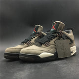 Nike Air Jordan 4 Retro Travis Scott Dark Mocha Sail Cool Grey Vred Men Shoes !!! CYBER MONDAY SALE !!!