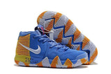 Nike Kyrie 4 Blue Yellow White  Men Basketball Shoes !!! CYBER MONDAY SALE !!!