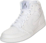 Nike Air Jordan 1 Mid White Shoes Basketball Men !!! CYBER MONDAY SALE !!!