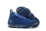 Nike Lebron XVI 16 EP Dark Blue Gold Men Shoes !!! CYBER MONDAY SALE !!!