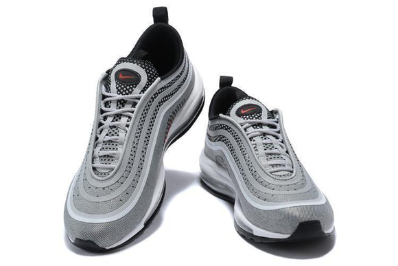 Nike Air Max 97 Ultra 17 Silve Grey Red White Men Shoes !!! CYBER MONDAY SALE !!!