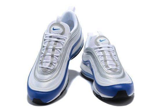 Nike Air Max 97 White Royal Silver Blue Shoes !!! CYBER MONDAY SALE !!!