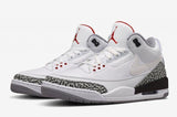 Nike Air Jordan 3 Retro Katrina White Cement Back Red Men Shoes !!! CYBER MONDAY SALE !!!