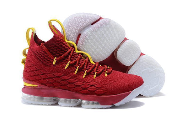 Nike Lebron XV 15 Red Yellow Men Shoes !!! CYBER MONDAY SALE !!!