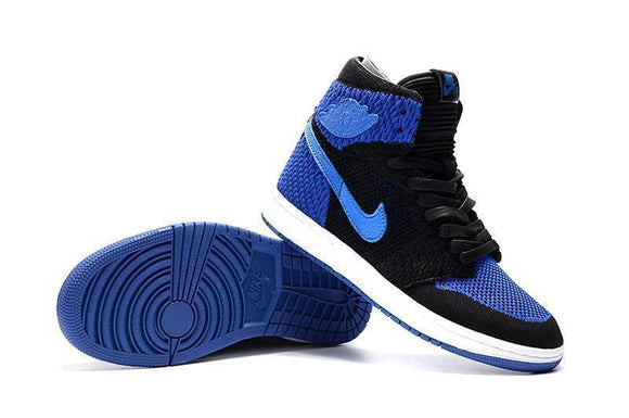 Nike Air Jordan 1 High Retro Flyknit Navy Black Shoes Basketball Men !!! CYBER MONDAY SALE !!!