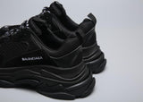 Balenciaga Triple S Trainer 'All Black Distressed' Shoes Sneaker !!! CYBER MONDAY SALE !!!