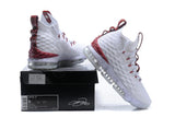 Nike Lebron XV 15 White Bordeaux Red Men Shoes !!! CYBER MONDAY SALE !!!