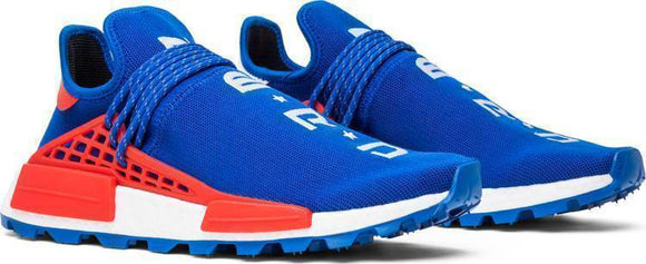 Pharrell x N.E.R.D. x Adidas NMD Human Race Trail Blue Shoes Men Women Sneaker !!! CYBER MONDAY SALE !!!