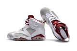 Nike Air Jordan 6 Retro 'Maroon' 2015 White Bordeaux Men Shoes !!! CYBER MONDAY SALE !!!