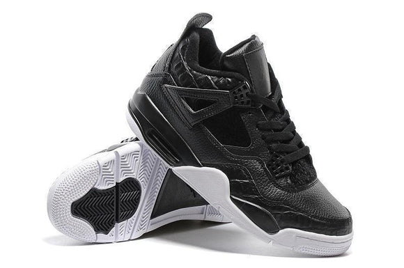 Nike Air Jordan 4 Retro Black White Basketball Men !!! CYBER MONDAY SALE !!!