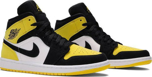 Nike Air Jordan 1 Mid SE 'Yellow Toe' Shoes Basketball Men !!! CYBER MONDAY SALE !!!