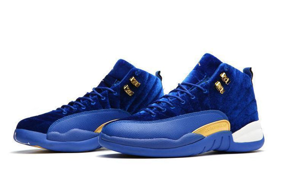 Nike Air Jordan 12 Retro Blue Velvet Shoes Basketball Men !!! CYBER MONDAY SALE !!!