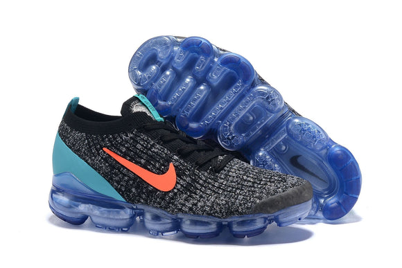 Nike Air Vapormax Flyknit 3 Black White Blue Shoes Sneakers Men !!! CYBER MONDAY SALE !!!