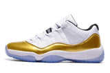 Nike Air Jordan 11 Retro Low White Metallic Gold Coin Basketball Men !!! CYBER MONDAY SALE !!!