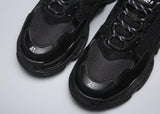 Balenciaga Triple S Trainer 'All Black Distressed' Shoes Sneaker !!! CYBER MONDAY SALE !!!