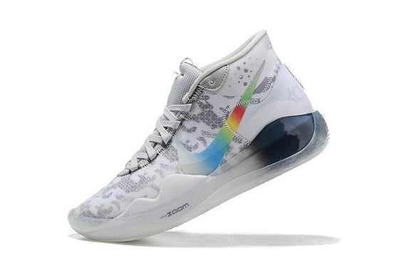 Nike Zoom KD 12 'White Grey Rainbow' Men Shoes Sneaker !!! CYBER MONDAY SALE !!!