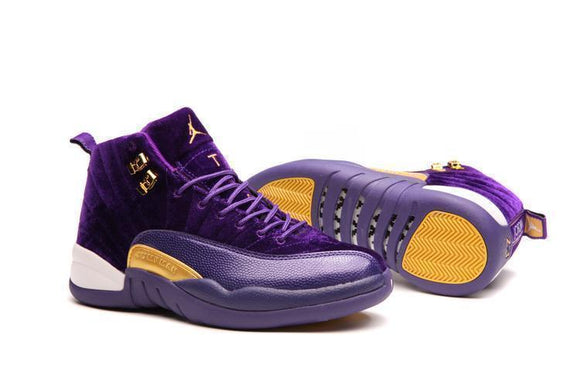 Nike Air Jordan 12 Retro Purple Velvet Shoes Basketball Men !!! CYBER MONDAY SALE !!!