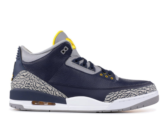 Nike Air Jordan 3 Retro Michigan PE Men Shoes !!! CYBER MONDAY SALE !!!