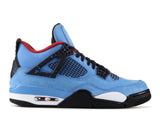 Nike Air Jordan 4 Retro Travis Scott "CACTUS JACK" Houston Oilers Blue Men Shoes !!! CYBER MONDAY SALE !!!