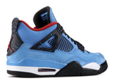 Nike Air Jordan 4 Retro Travis Scott "CACTUS JACK" Houston Oilers Blue Men Shoes !!! CYBER MONDAY SALE !!!