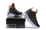 Nike Lebron XV 15 Black White Orange Men Shoes !!! CYBER MONDAY SALE !!!