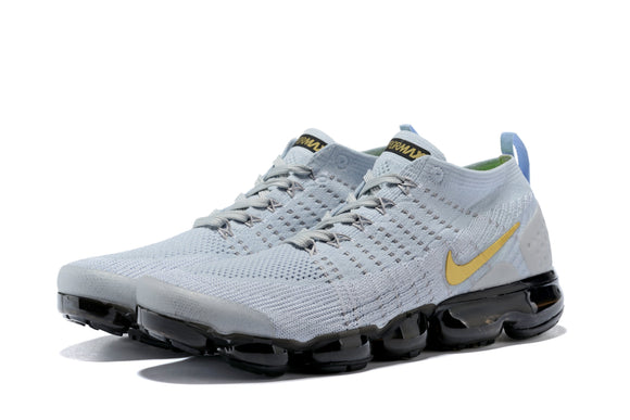 Nike Air Vapormax Flyknit 2 Grey Gold Shoes Sneakers Men !!! CYBER MONDAY SALE !!!