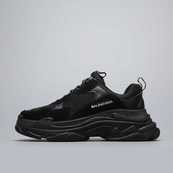 Balenciaga Triple S Trainer 'All Black Distressed' Shoes Sneaker !!! CYBER MONDAY SALE !!!