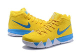 Nike Kyrie 4 Yellow Blue Men Basketball Shoes !!! CYBER MONDAY SALE !!!