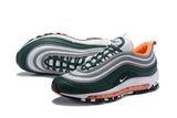 Nike Air Max 97 Green Grey Orange Shoes !!! CYBER MONDAY SALE !!!