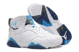 Nike Air Jordan 7 Retro White Blue Shoes Basketball Men !!! CYBER MONDAY SALE !!!