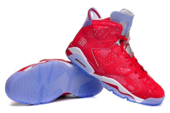 Nike Air Jordan 6 Retro Slam Dunk Red Shoes !!! CYBER MONDAY SALE !!!