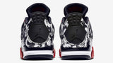 Nike Air Jordan 4 Tatoos Black White Red Basketball Men !!! CYBER MONDAY SALE !!!