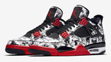 Nike Air Jordan 4 Tatoos Black White Red Basketball Men !!! CYBER MONDAY SALE !!!