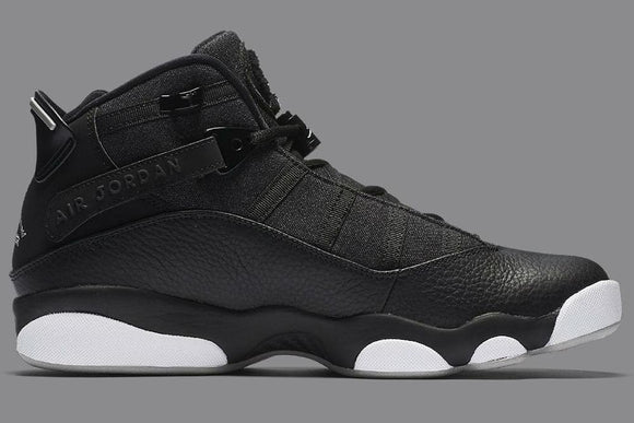 Air Jordan 6 Rings 'Black Silver' Shoes Men Sneaker !!! CYBER MONDAY SALE !!!