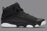 Air Jordan 6 Rings 'Black Silver' Shoes Men Sneaker !!! CYBER MONDAY SALE !!!
