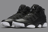 Air Jordan 6 Rings 'Black Silver' Shoes Men Sneaker !!! CYBER MONDAY SALE !!!