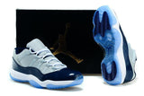 Nike Air Jordan 11 Retro Low Georgetown Grey Navi White  Men Shoes !!! CYBER MONDAY SALE !!!