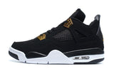 Nike Air Jordan 4 Retro Black White Gold Basketball Men !!! CYBER MONDAY SALE !!!