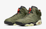 Nike Air Jordan 6  x Travis Scott 'Cactus Jack Collection' Olive Men Shoes !!! CYBER MONDAY SALE !!!