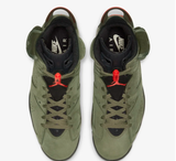 Nike Air Jordan 6  x Travis Scott 'Cactus Jack Collection' Olive Men Shoes !!! CYBER MONDAY SALE !!!