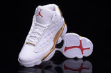 Nike Air Jordan Men 13 Retro White/Gold Basketball Men !!! CYBER MONDAY SALE !!!